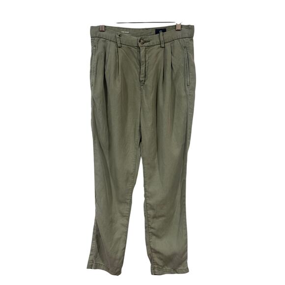 Women’s AG Adriano Goldschmied The Evan Khakis Green 25R Minimalist Preppy - Picture 2 of 8